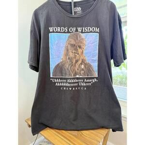 Star Wars Chewbacca Shirt Mens 2XL Black Mad Engine Funny Movie Graphic Tee